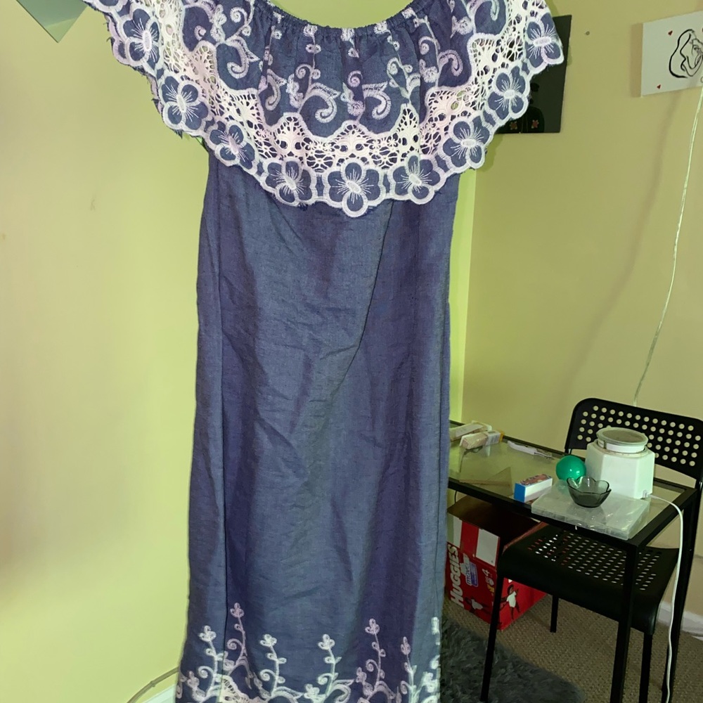Blue dress